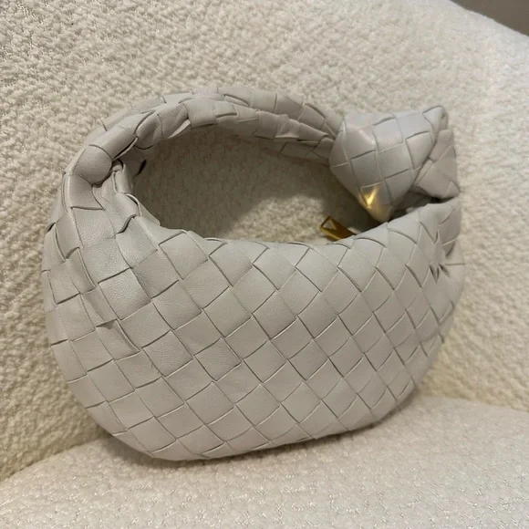 Bottega Veneta Chalk White Woven Bag - Picture 2 of 14